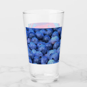 Verre pile de bleuets