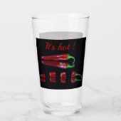 Verre Piments rouges chauds (Dos)