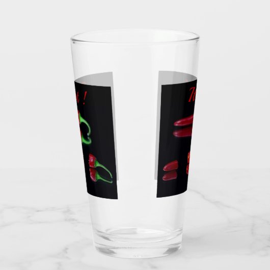 Verre Piments rouges chauds (Gauche)