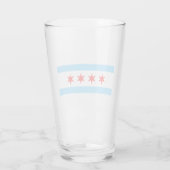 Verre Pinceau de drapeau de Chicago (Dos)
