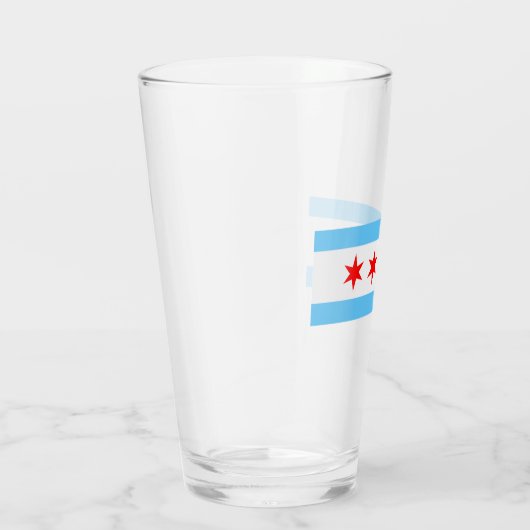Verre Pinceau de drapeau de Chicago (Droite)