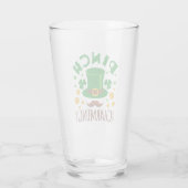Verre Pinch Charming Funny Jour de la Saint Patrick Homm (Dos)