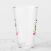 Verre Pingouin de Noël marchant sur la neige (Gauche)