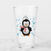 Verre Pingouin et flocons de neige mignons (Dos)