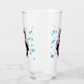 Verre Pingouin et flocons de neige mignons (Gauche)