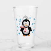 Verre Pingouin et flocons de neige mignons (Devant)