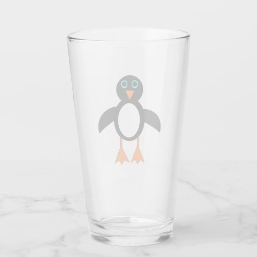 Verre Pingouin mignon (Dos)