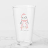 Verre Pingouin mignon de Noël (Dos)