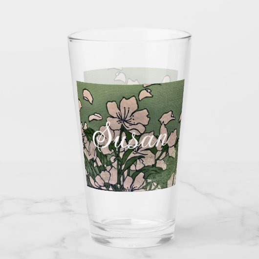 Verre Pink Blossom Green (Devant)