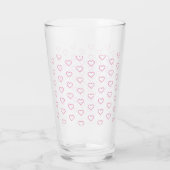 Verre Pink Love - Ajouter vos couleurs - Coeurs (Dos)