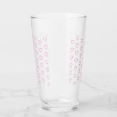 Verre Pink Love - Ajouter vos couleurs - Coeurs (Gauche)