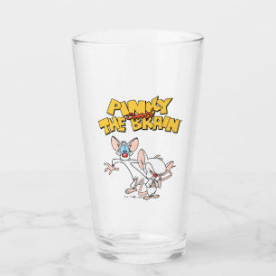 Verre Pinky et le cerveau Afficher le logo