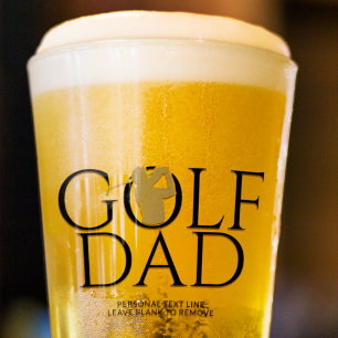 Verre Pint d'or Cool tendance "GOLF DAD"