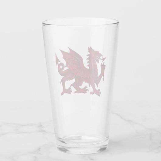 VERRE PINT DRAGON WELSH (Dos)
