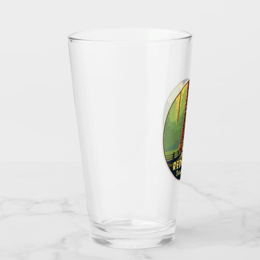 Verre Pint Glass du parc national Redwood (Droite)