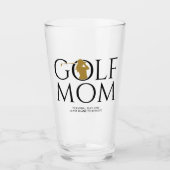 Verre Pint Or Cool tendance "GOLF MOM" (Devant)