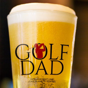 Verre Pint rouge Cool tendance "GOLF DAD"
