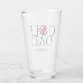 Verre Pint rouge Cool tendance "GOLF DAD" (Dos)