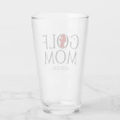 Verre Pint rouge Cool tendance "GOLF MOM" (Dos)