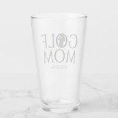 Verre Pint vert Cool tendance "GOLF MOM" (Dos)