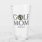 Verre Pint vert Cool tendance "GOLF MOM" (Devant)