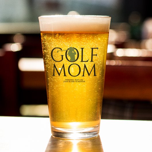 Verre Pint vert Cool tendance "GOLF MOM"