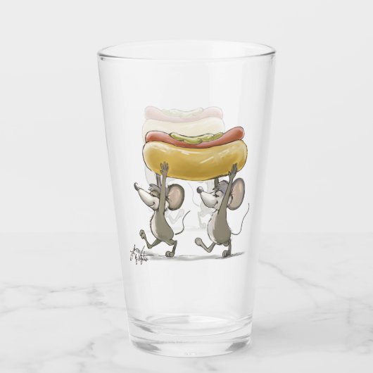 Verre Pique-nique Mic & Mac/BBQ Glass (Devant)