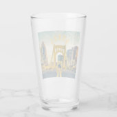 Verre Pittsburgh Steel City Skyline 412 (Dos)