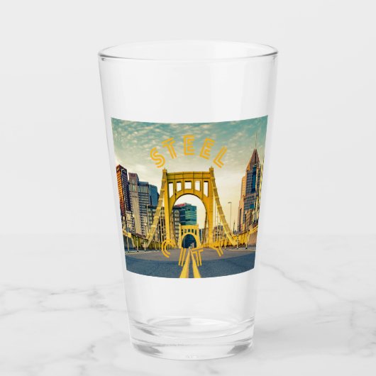 Verre Pittsburgh Steel City Skyline 412 (Devant)