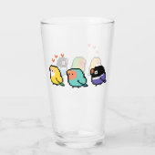 Verre Pixel Lovebirds (Dos)