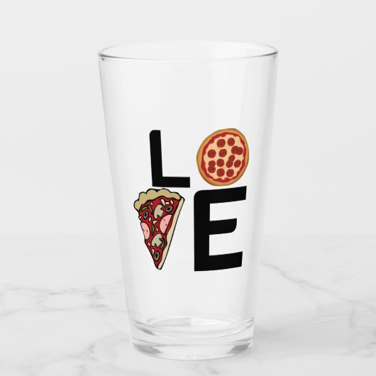 VERRE PIZA LOVER (Devant)