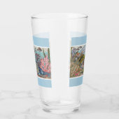 Verre Plage de corail de poisson bleu (Droite)
