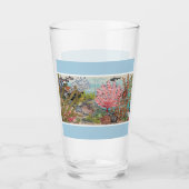 Verre Plage de corail de poisson bleu (Devant)