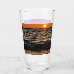 Verre plage de soleil