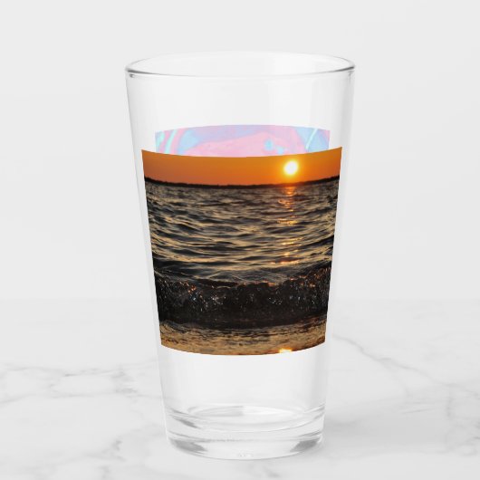 Verre plage de soleil (Devant)