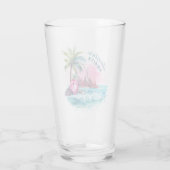 Verre Plage Palm Tree Mountain View Aventure Attend (Dos)
