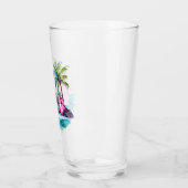 Verre Plage Palm Tree Mountain View Aventure Attend (Gauche)