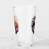 Verre Plage Sunset Surfer Rétro (Droite)
