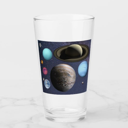 Verre Planètes du système solaire (Devant)