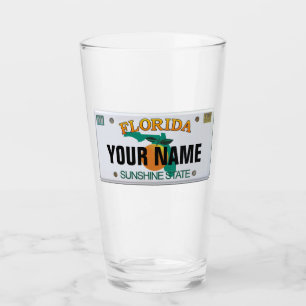 Verre Plaque de licence Floride (personnalisable)