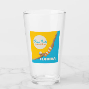 Verre Plongez Dans Le Soleil Floride