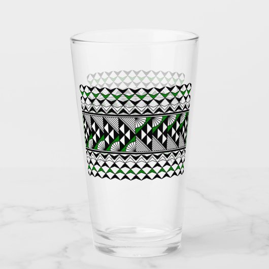 Verre Pluie et soleil en vert (Devant)