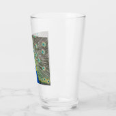 Verre Plumage bleu Peacock (Gauche)
