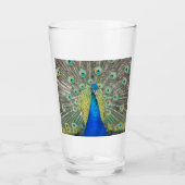 Verre Plumage bleu Peacock (Devant)