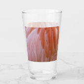 Verre Plumes de Flamant rose dans les tons roses (Devant)
