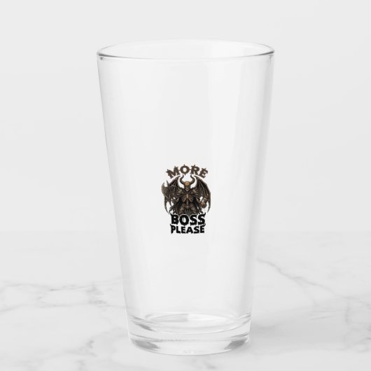 Verre Plus de Boss S'il Vous Plaît Halloween Démon Squel (Devant)