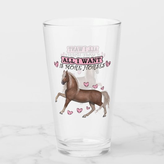 Verre Plus de chevaux (Dos)