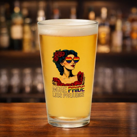 Verre Plus de fierté moins de préjugés Mois de la fierté