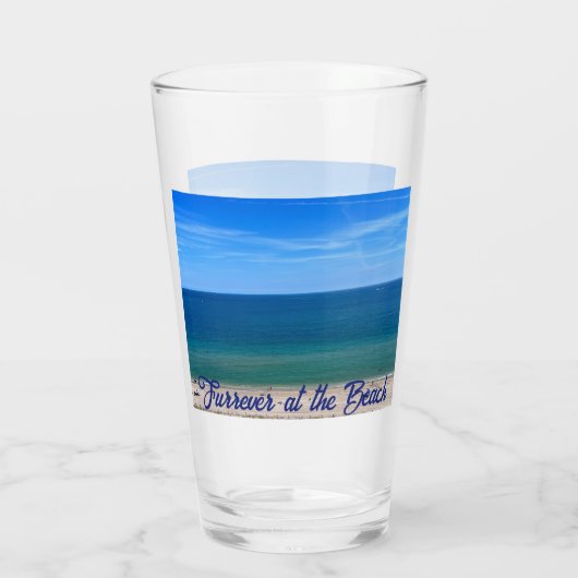 Verre Plus d'eau à la Beach Glass Cup (Dos)