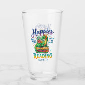 Verre Plus heureux quand je lis (Devant)